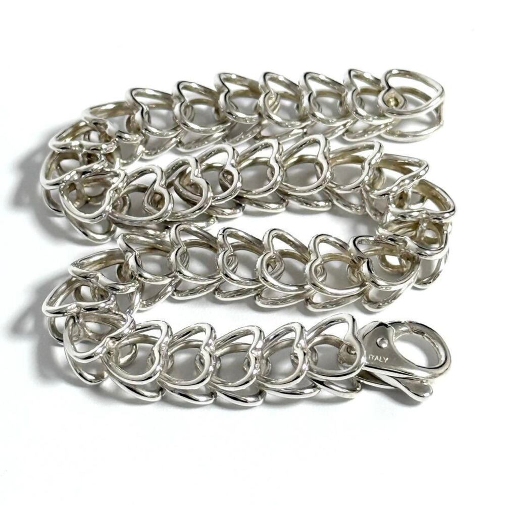 TIFFANY Vintage Silver Heart Bracelet - Picture 3 of 10